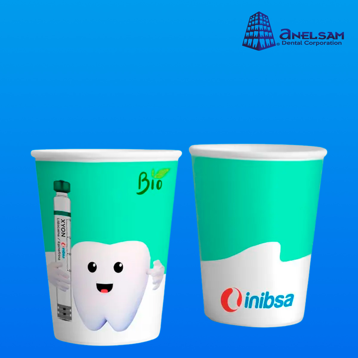 VASOS DE PAPEL BIODEGRADABLE CON 50 ANELSAM